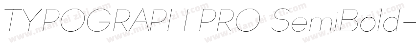 TYPOGRAPH PRO SemiBold字体转换